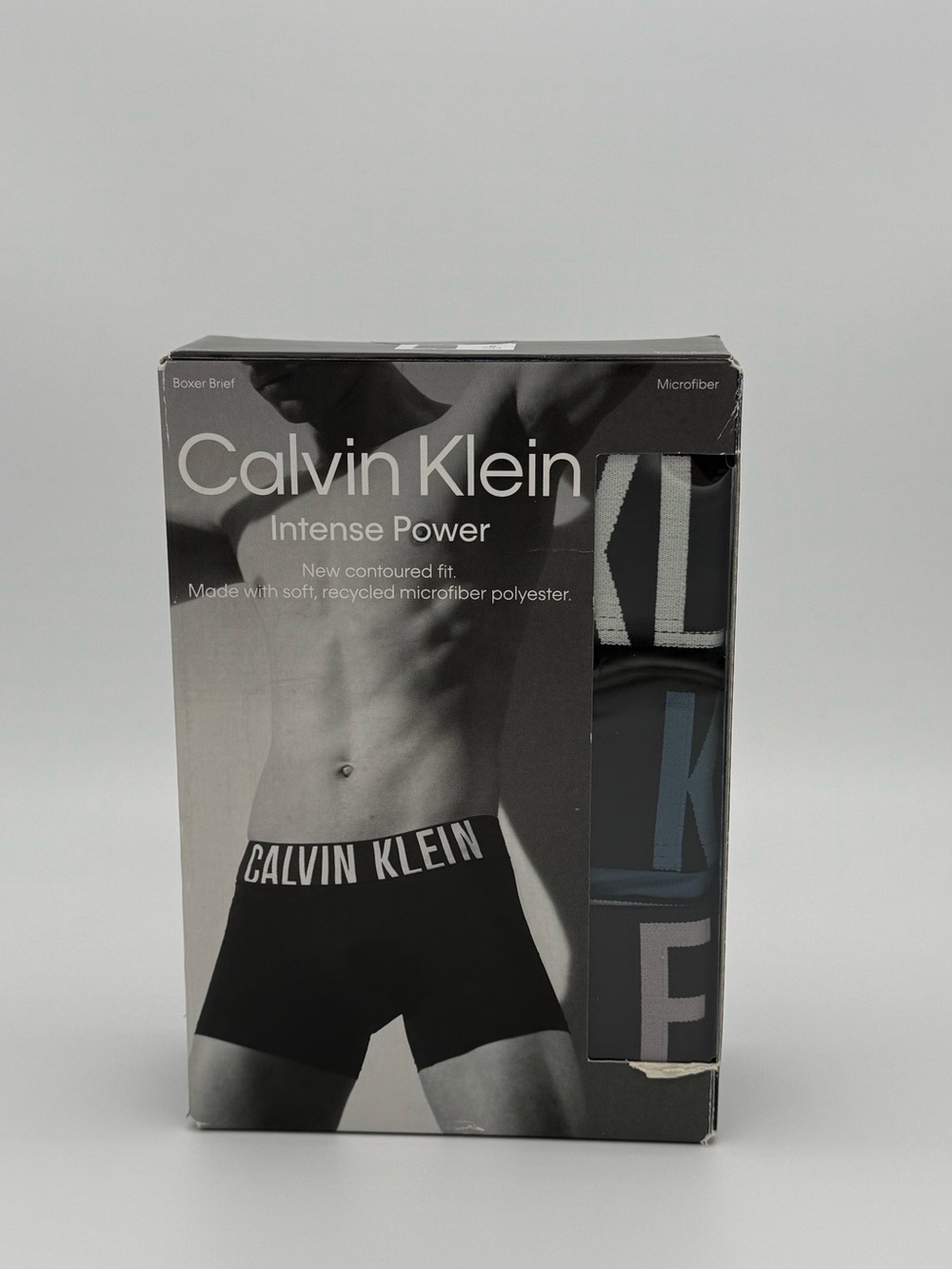 Calvin Klein Men's Boxer Briefs Trio Pack - Black & Gray Accents